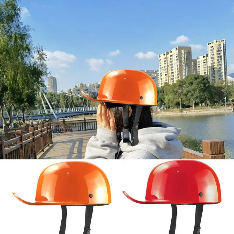 

Motorcycle Helmet Baseball Cap Adjustable Bike Half Scooter MTB Cycling Safety Hard Hat Bicycle Helmets Motorcycle Accessories