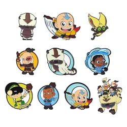 Animated Cartoon TV Show Enamel Pins The Last Airbender Character Brooches Lapel Badge Backpack Decorative Jewelry Accessories