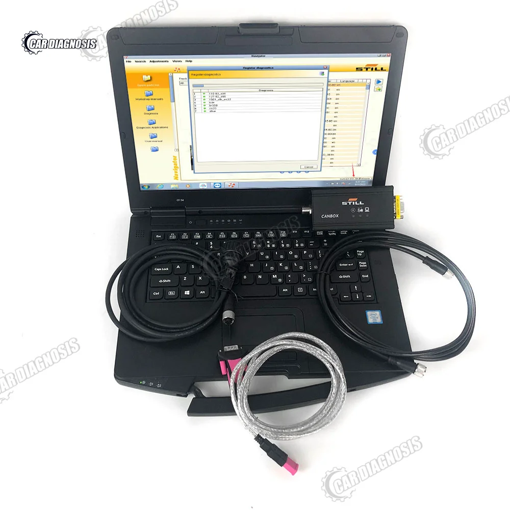 

Forklift Scanner Tools for Still Incado Box 50983605400 cable Diagnostic Kit for Still Interface Canbox STILL and CF54 Laptop