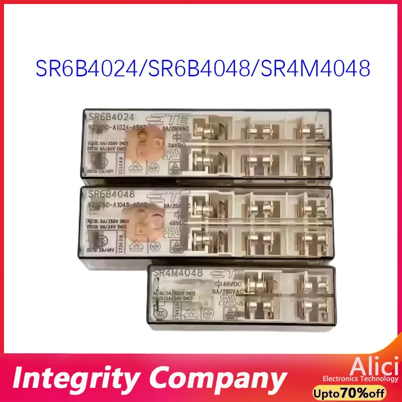 ريلاي أصلي SR6A4024 V23050-A1024-A533 SR6B4024 V23050-A1024-A542 SR6B4048 V23050-A1048-A542 8A 18VDC 24VDC 48VDC 14 دبوس