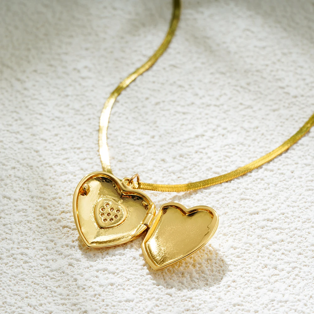 Kadınlar ve Kızlar için Romant - Heart Locket Necklace Photo incelemesi ve fiyatı