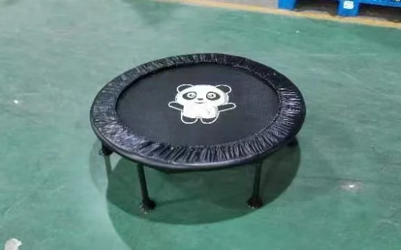 Panda Print Mini Trampoline for Kids Indoor Outdoor Safe Jumping Fitness Trampoline Home Entertainment Sports Equipment