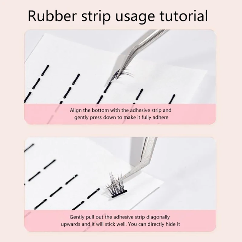 40/200pcs Waterproof Adhesive Tape Glue-Free Eyelash Glue Strip Self-Adhesive Lashes Glue Hypoallergenic Makeup Tools Home Daily