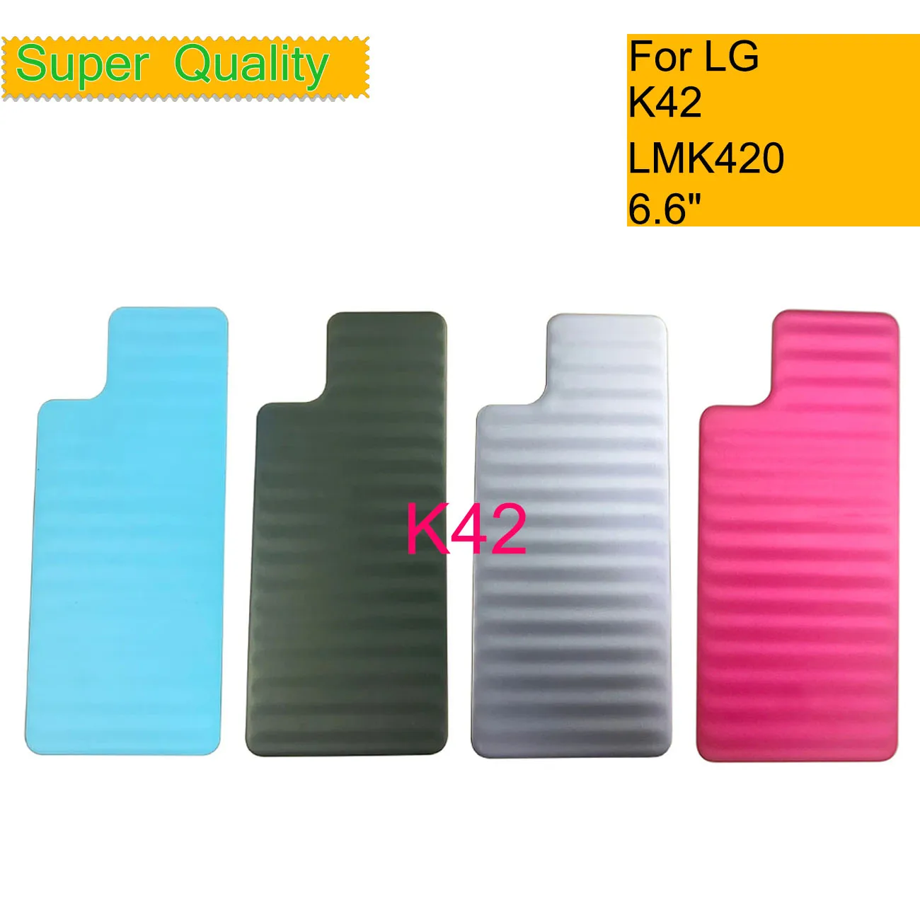 

10Pcs/Lot For LG K42 Housing Door Battery Cover Back Cover Rear Case For LG K42 Chassis Shell Replacement