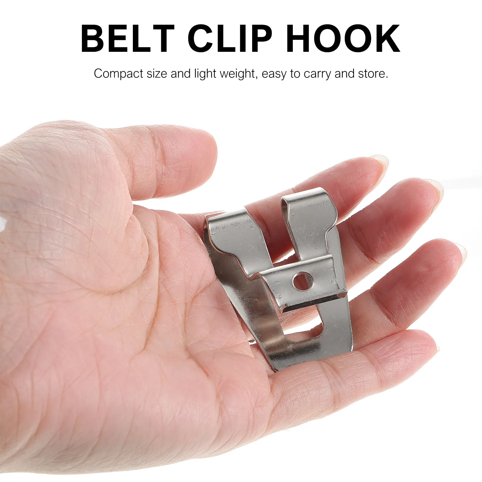 

10pcs Belt Clip Tool Hook For Power Drill Pouch Key Sheaths Stainless Steel 50Kg Capacity Spring Buckle Handicraft Sewing