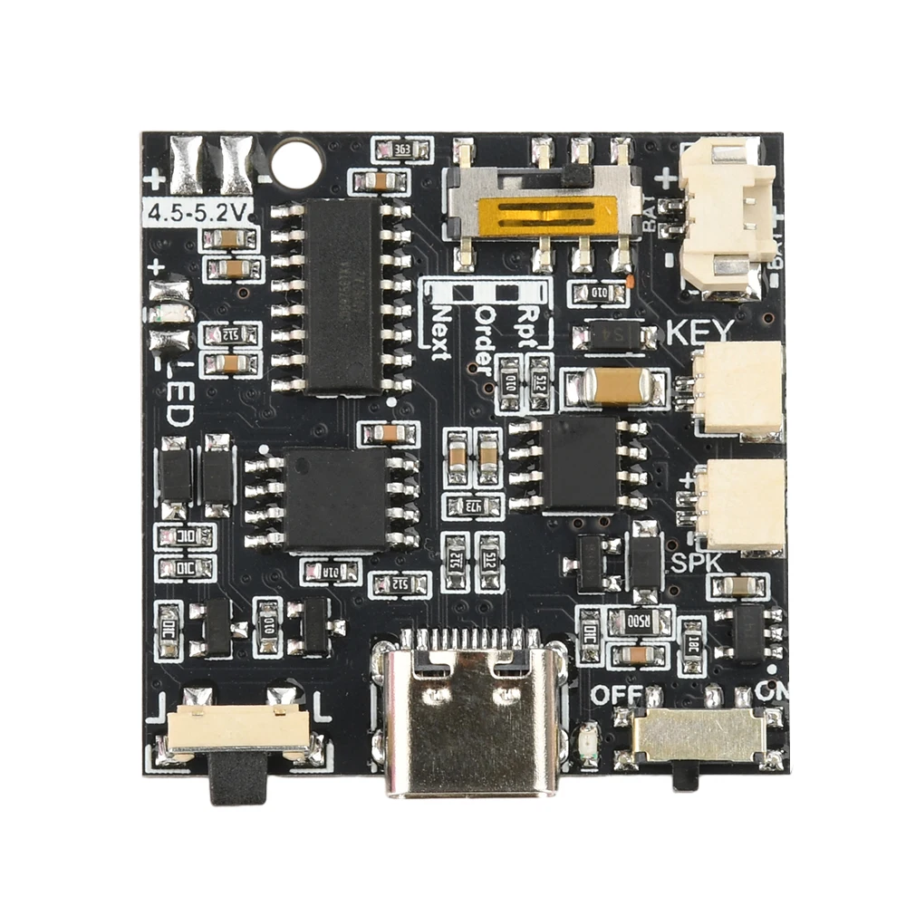 Modulo audio registrabile GC06 MP3 WAV Pulsante di controllo Scheda lettore vocale musicale per scheda di registrazione Movimento Regalo creativo Tipo C