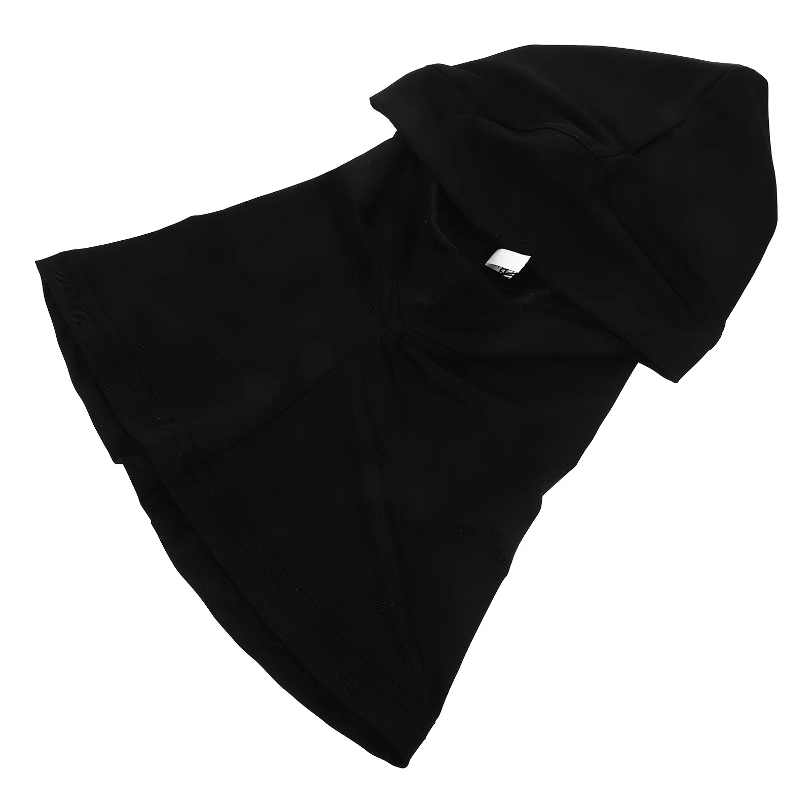 Muslimische Hijab-Kappe, vollständige Abdeckung, innere Hijab-Mütze, verstellbar, nahtlos, leicht, dehnbar, Halsabdeckung, islamische Kopfbedeckung, Schwarz