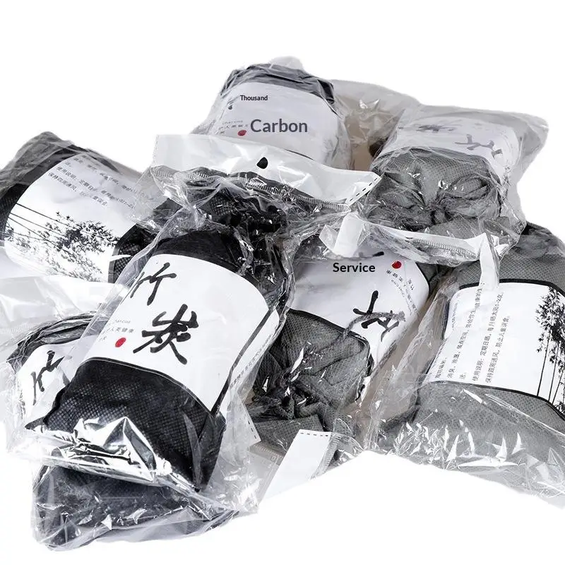 100g Activated Bamboo Charcoal Bag Air Purifying Bag Charcoal Deodorant Odor Remover Bag Car Bedroom