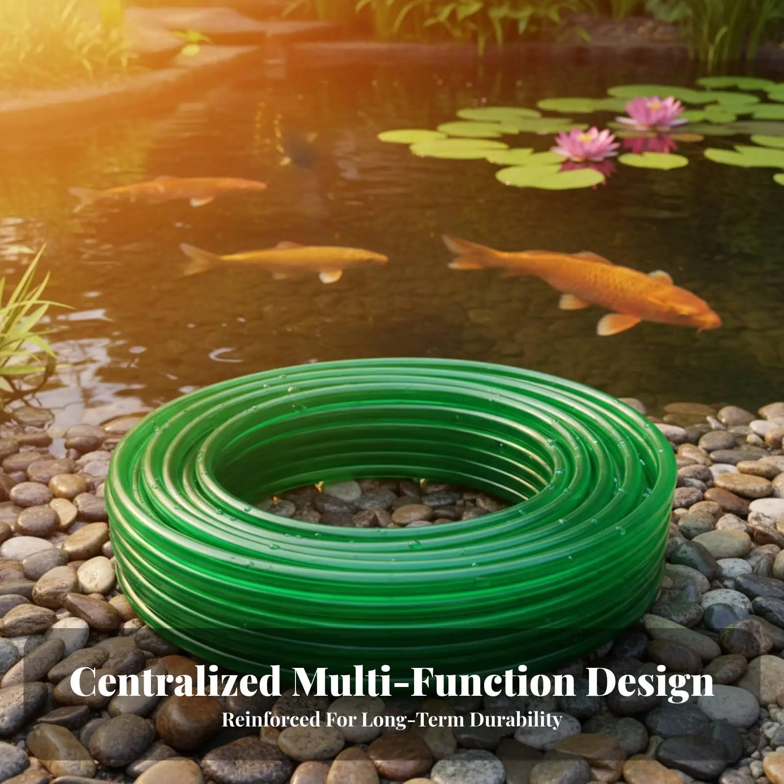 PVC Garden Water Hose Heavy Duty Flexible Irrigation Pipe Leak Resistant Weatherproof Tubing for Car Washing Aquarium Filling