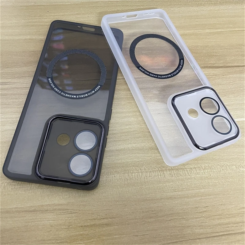 Magnetic Case For Motorola Edge 40 Neo Case Soft Silicone Clear For MagSafe Cover For Moto Edge40 Neo 5G Camera Protection Shell