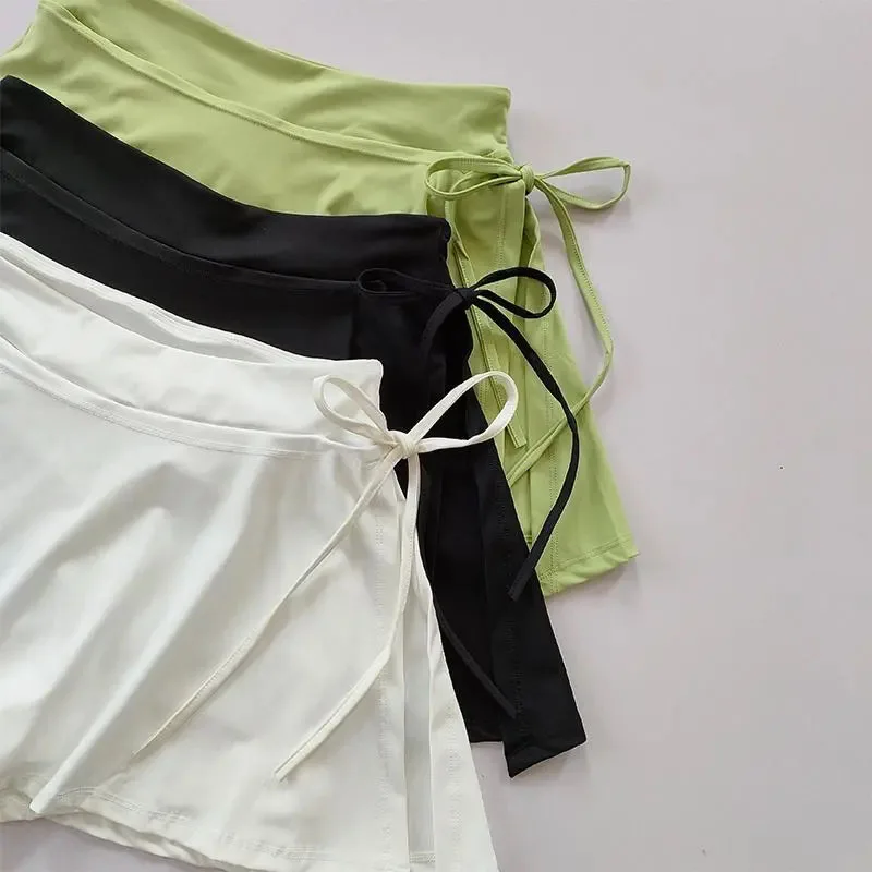 Women Casual 2 In 1 Running Sports Shorts Skirts High Waist Volleyball Golf Skirt Tennis Sports Yoga Skirt Gym Yoga Skirt Shorts