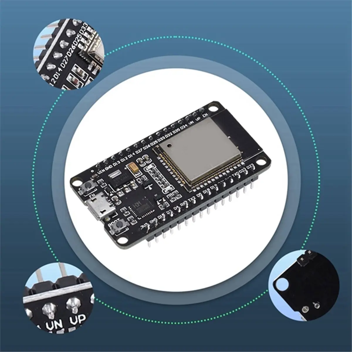 CH9102X Development Board WiFi+BLE Ultra-Low Power Consumption Dual Core ESP-32 ESP-32S Micro USB Module