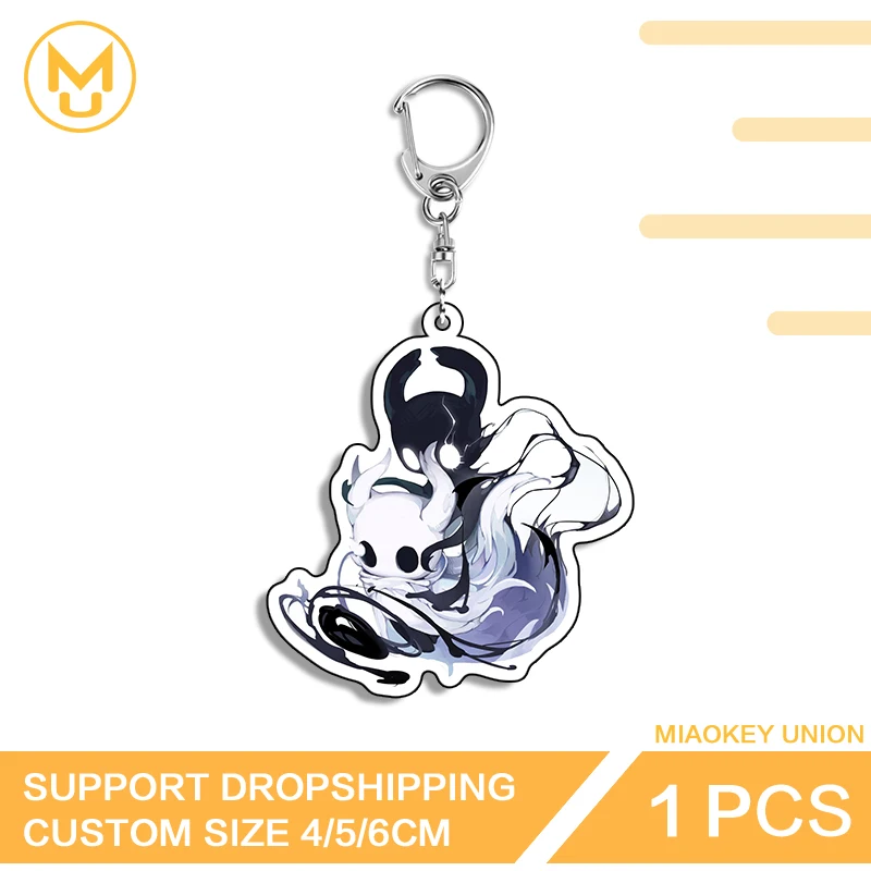 Hollow Knight Acrylic Military Keyring Customizable Hot Selling Gamelover Costumes Jewelry Creative Personality Amusing Jewelry
