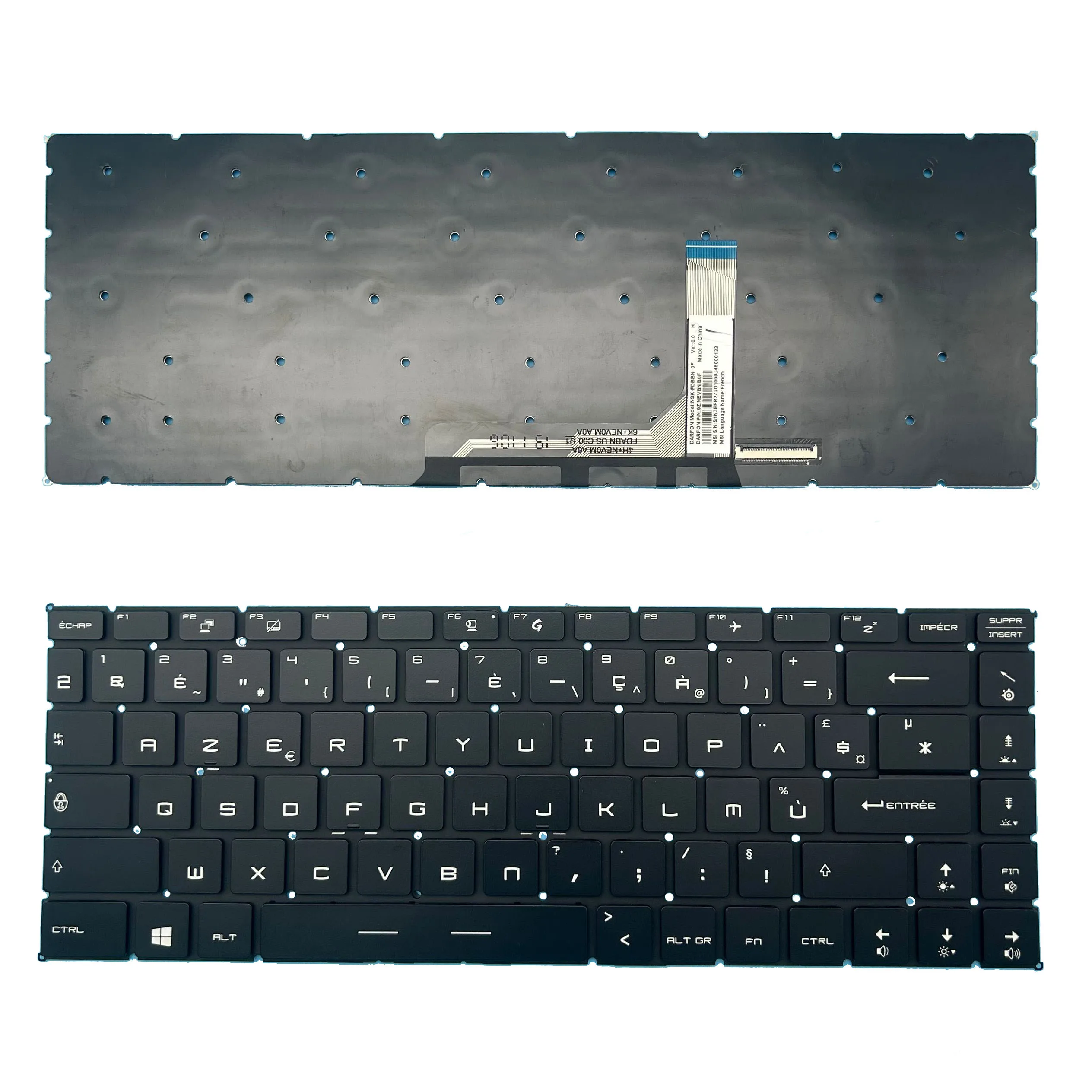 NOWA klawiatura US/SP/FR/IT/PO/CZ/AR/HB do MSI PS42 Modern 8RC 8RA 8MO 8RB 8M MS-14B1 MS-14B2 P65 Creator 8SD 8SE 8SF 9SD 9SE 9SF — zdjęcie 2