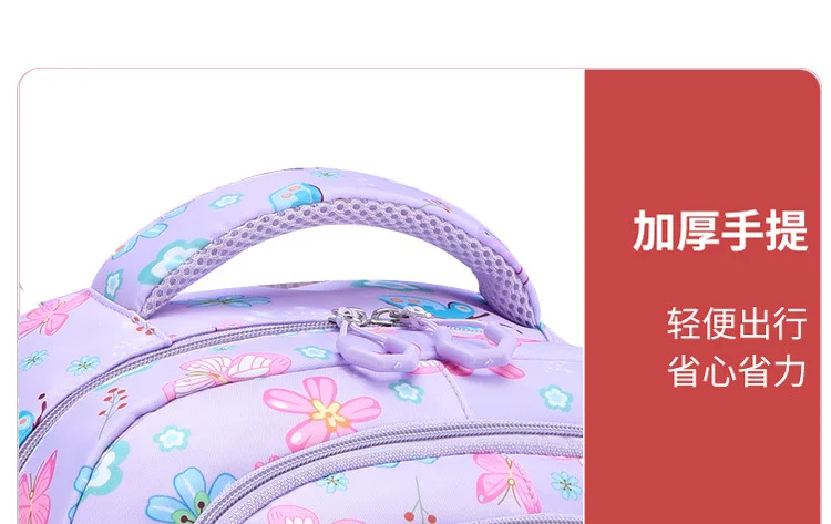 Cute Student Backpack 3pcs/set Primary Schoolbag Rabbits and quicksand Kawaii Student Backpack Teenage Girls Handbag Rucksack