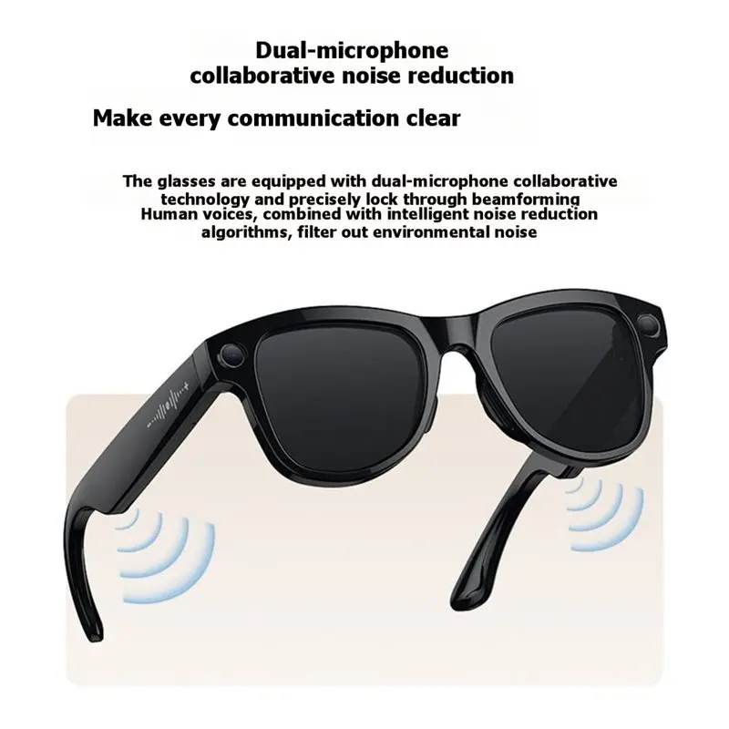 2026 8MP Smart Glasses AI Photo Recognition Bluetooth Call Voice Translation Sunglasses Video Recording