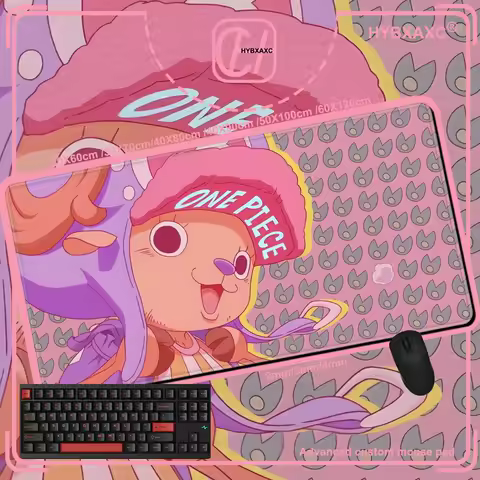 Mouse Pad Tony Tony Chopper Pattern Locking Edge MousePad Large Mouse Pad Computer Gaming Keyboardpad Rubber Mat One Piece