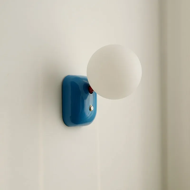 Dopamine-enhanced Children's Room Wall Lamp, Creamy Style, Creative Atmosphere, Cartoon Night Light with Switch, Bedside Lamp.