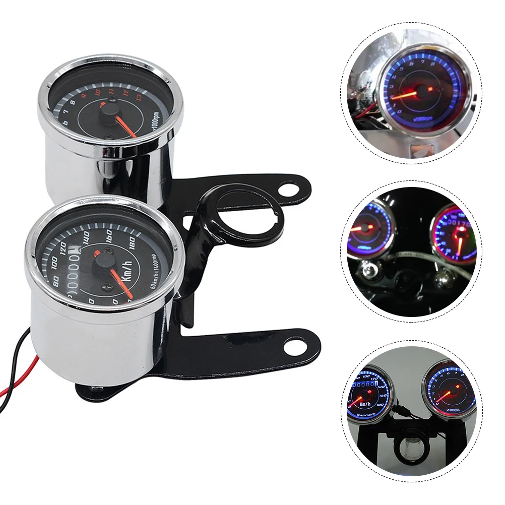 

Motorcycle Instrument Led Meter Universal Speedometer Odometer Tachometer Durable Installation For Bike