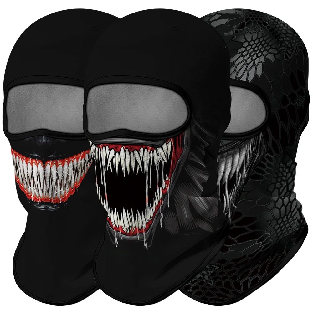 Winter Protective Ski Mask Balaclava Cycling Neck Gaiter Kominiarka Sport Scarf Motorcycle Face Cover Punisher Venom Bandana Men