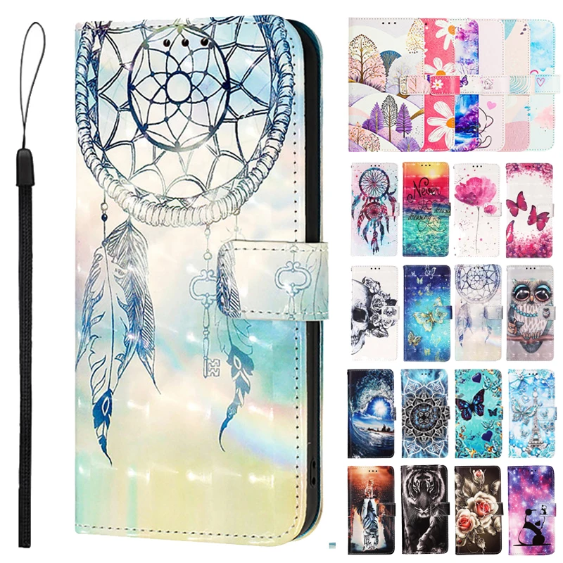 الرجعية زهرة تصميم المحفظة حقيبة جلدية لسامسونج غالاكسي A04E F04 M04 4G المزدوج سيم A042F Coque المغناطيسي فليب غطاء أكياس الهاتف #1