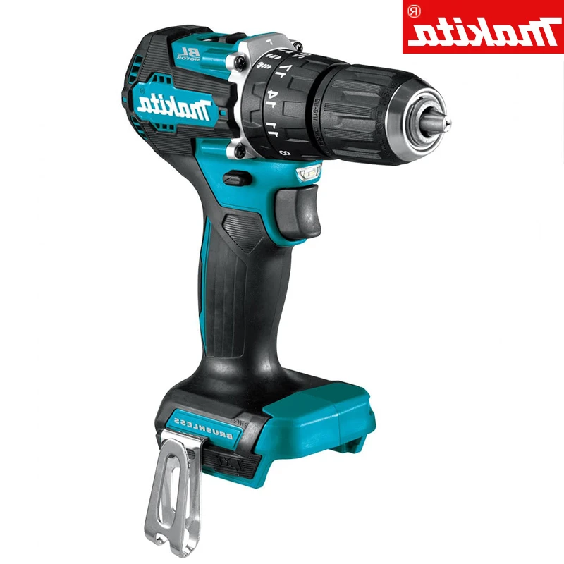 Makita DHP487 Cordless Hammer Driver Drill 18v battery Brushless 13mm(1/2″) Impact Electric Screwdriver Drill Woodworking