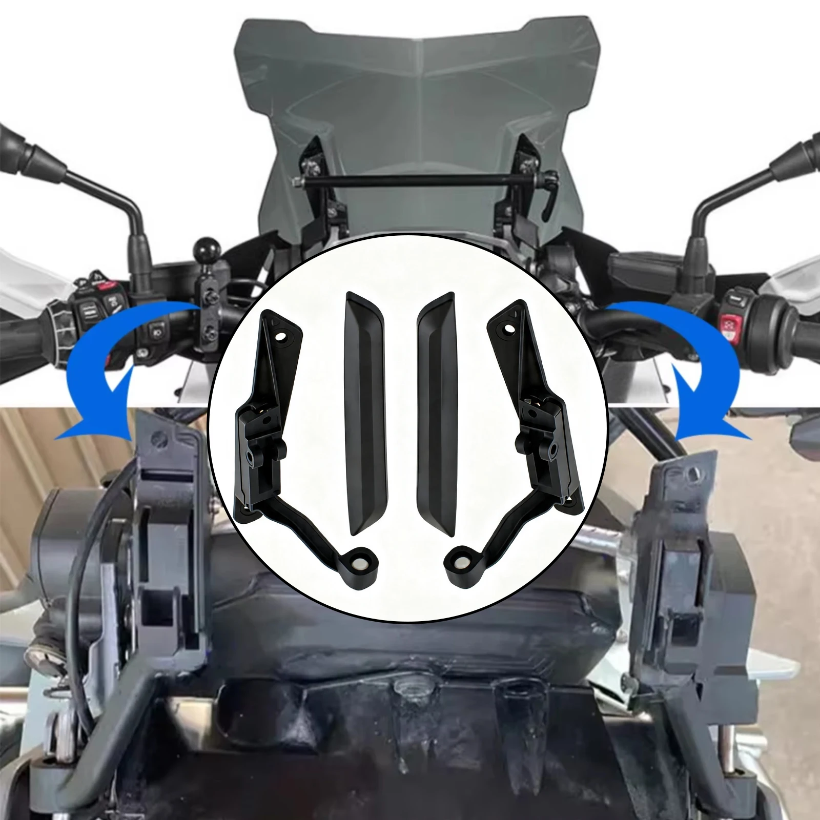 

Motorcycle Windshield Bracket Nylon Reinforcement Mounting Holder Kit For BMW R1250GS R1200GS Adventure LC 2013-2023