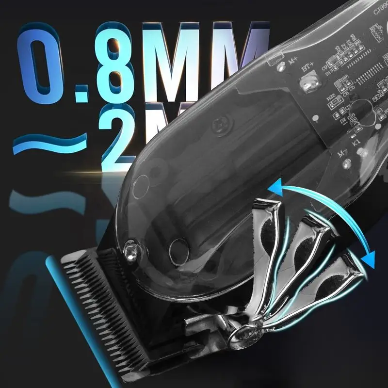 Waikil เครื่องไฟฟ้าแบบมืออาชีพที่ตัดขนสำหรับผู้ชาย, เครื่องแกะสลักหัวน้ำมันแบบไร้สาย