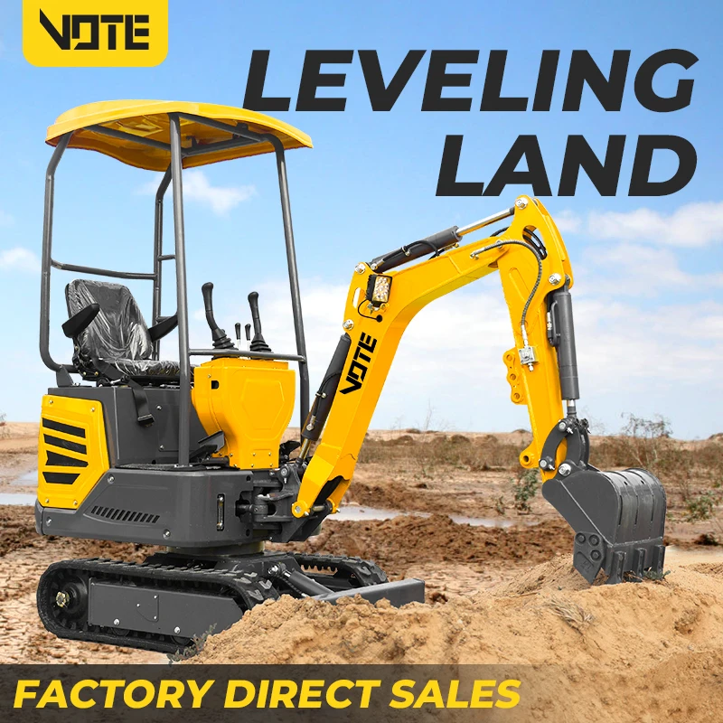 1 Ton Mini Excavator Bagger CE EPA EURO 5 Engine Small Excavator Mini Digger With Attachments Fast Delivery Excavators Machine