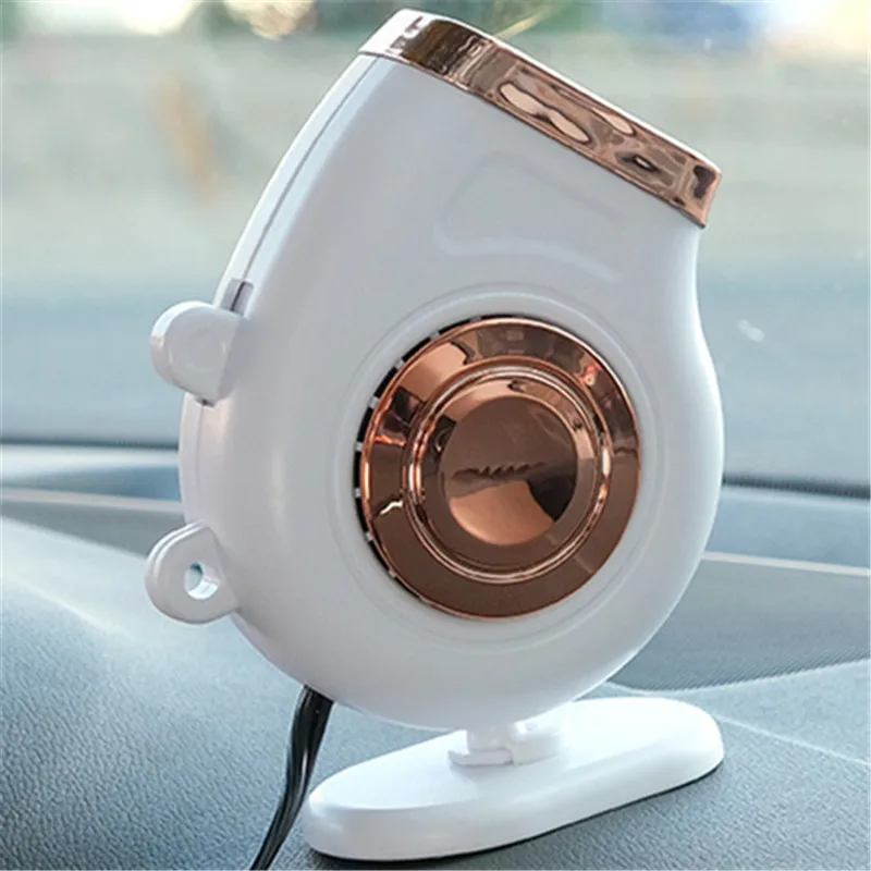 Auto Dashboard Cooling Windshield Defroster for Vehicle 3-in-1 12V 120W Adjustable Car Heater Fan