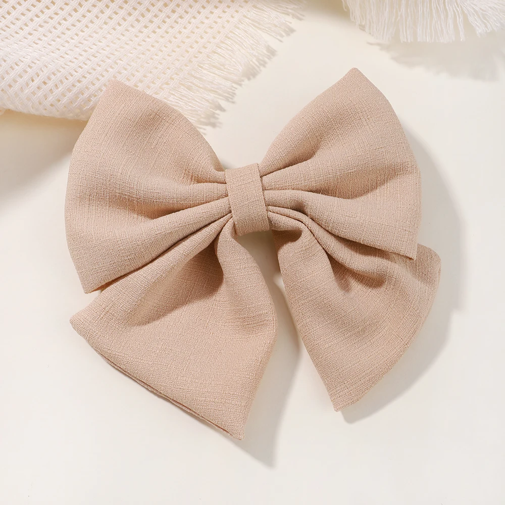 2Pcs/set 4.5Inch Lovely Hair Bows Hair Clips for Girls Grosgrain Ribbon Delicate Hairgrips Headwear Kids Baby Hair Accessories