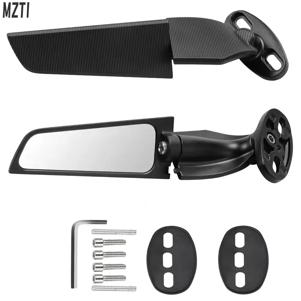 

For Suzuki GSX 250R 1250FA R1000 650F R600 R750 S1000ABS 1300R Motorcycle Modified Wind Wing Adjustable Rotating Rearview Mirror