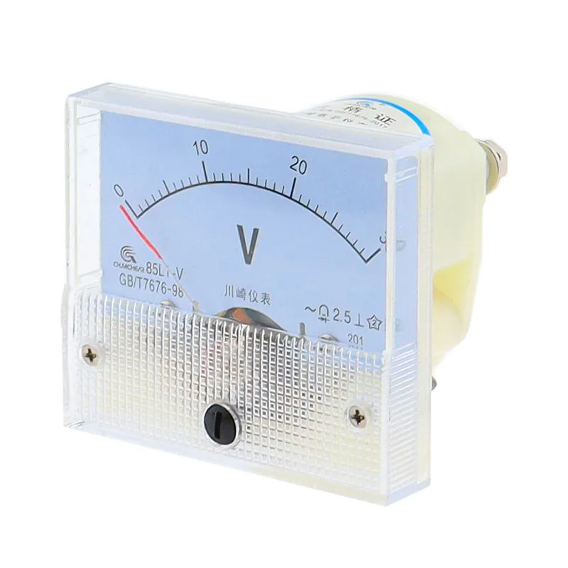 85L1 AC Analog Voltage Meter Panel 3V 5V 10V 20V 50V 150V 250V 300V 500V Gauge Voltage Mechanical Voltmeter