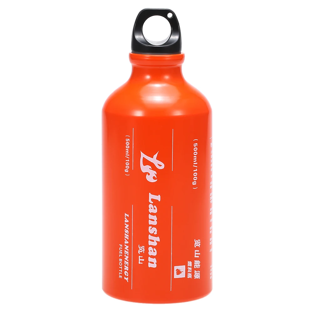 500ml Gasoline Fuel Bottle Petrol Kerosene Alcohol Liquid Gas Tank Fuel Storage Bottle for Outdoor Camping Multi Fuel Oil Stove