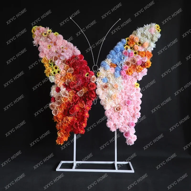 Butterfly flower wall props three-dimensional beautiful Chen set decoration