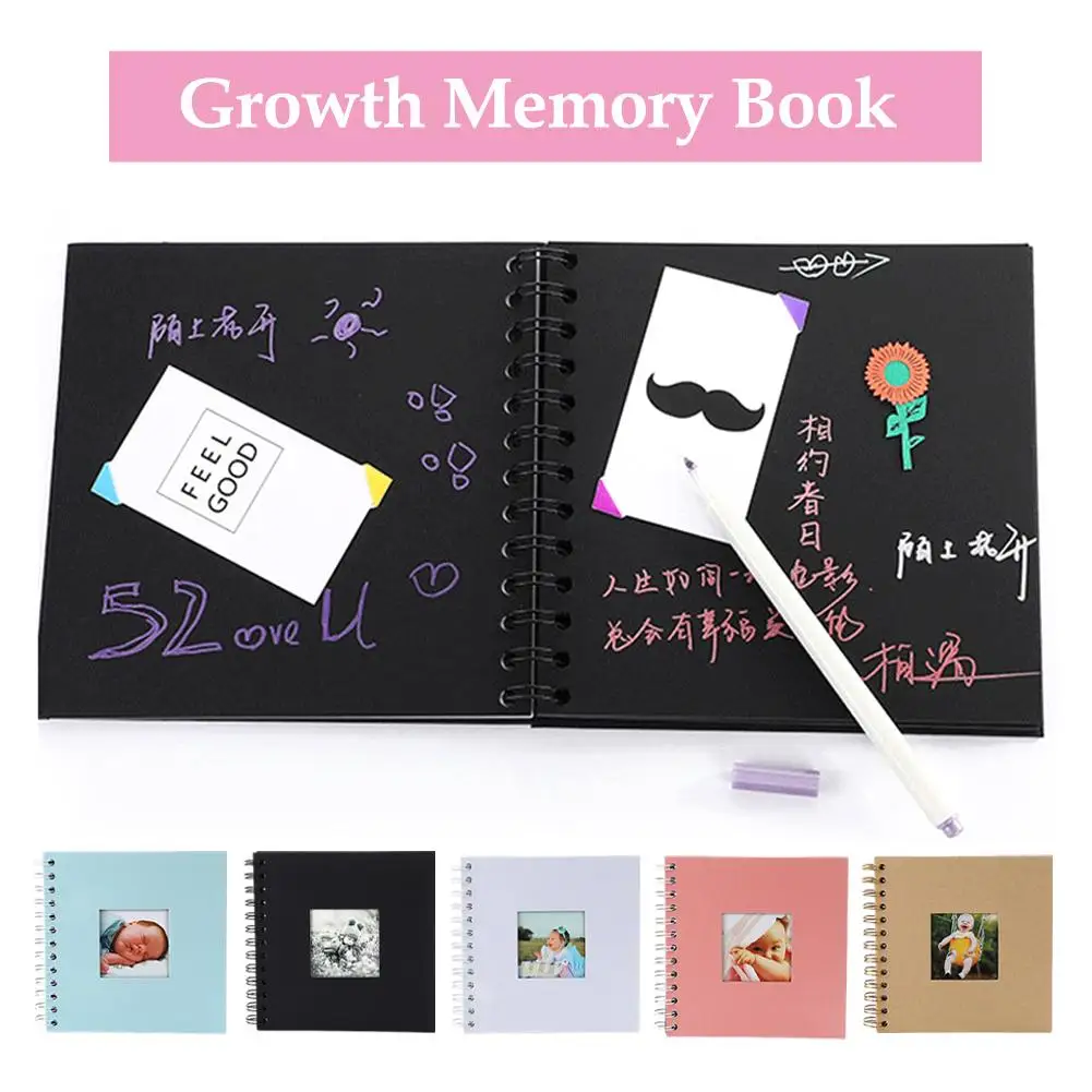 

6-inch Scrapbook Photo Album Memory Book Paper For Travel Wedding Anniversary Christmas Gifts Baby Shower Memories Gift B1Q7