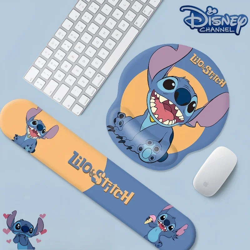 

Коврик для мыши Disney, милый мультяшный стежок, маленькие подушечки для запястий, клавиатура, подставка для рук, удобный 3D силиконовый мужской и женский праздничный подарок