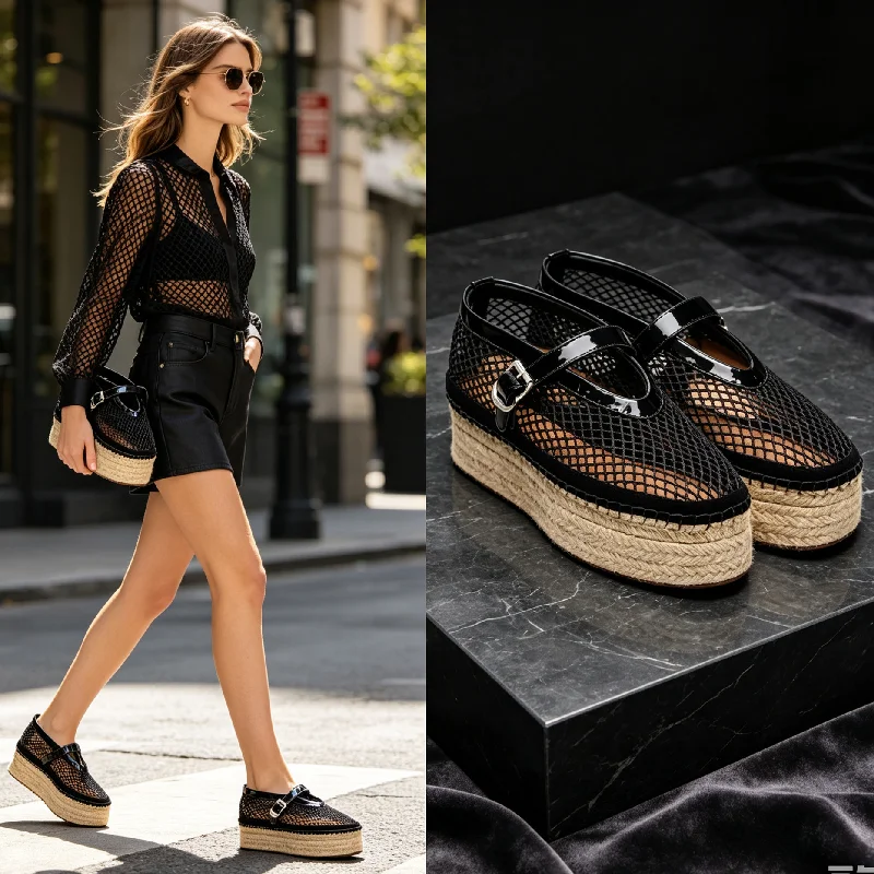 Hollow Cuts Out Wedge Espadril - огляд і ціна Wedge Espadrille Women