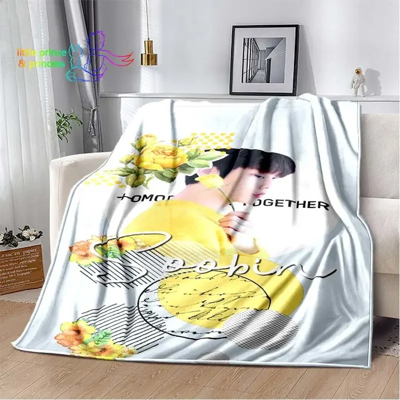 TXT Soobin Singer Blankets Sofa Cover Flannel Decoration Gifts for Kids and Adults Throw Blanket for Home Outdoor Quilt