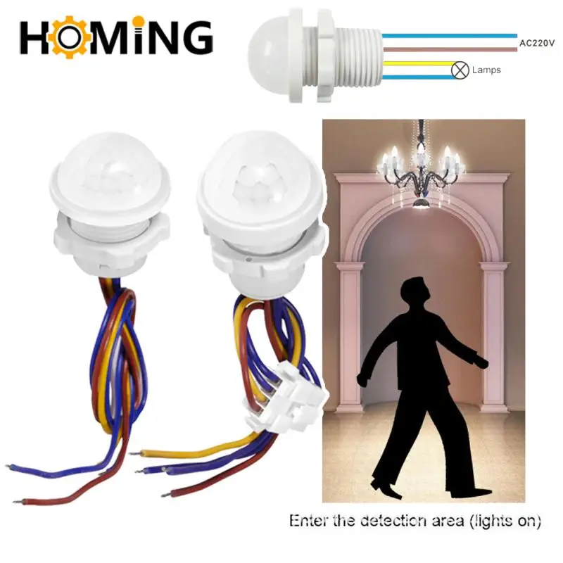 

Voice Controlled Human Body Sensing Switch Human Body Sensor Hot 1pcs Wholesale Infrared Human Induction Lamp Switch Light 2023