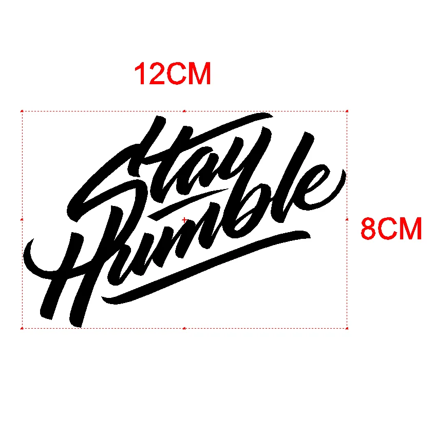 Motorcycle Reflective Stickers Stay Humble Body Waterproof Decal