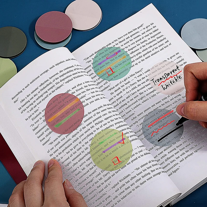 Bloc-notes autocollants transparents pour étudiants, bloc-notes postés, liste de tâches pour animaux de compagnie, bloc-notes pour étudiants,