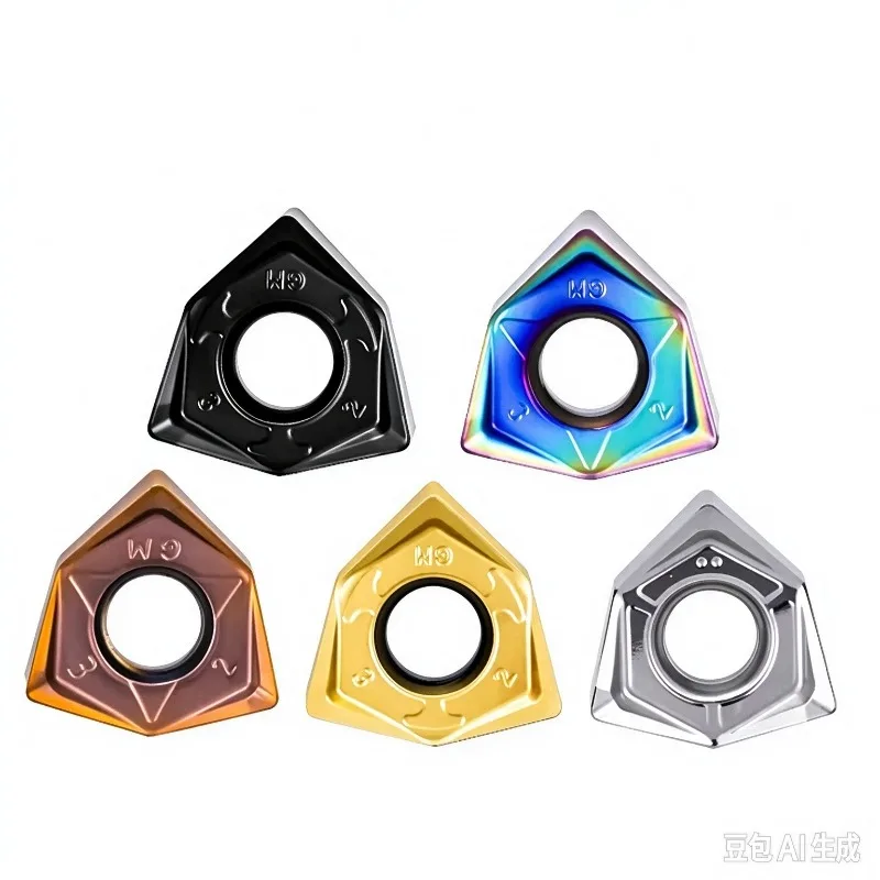 WNMU080608 Carbide Insert Double-sided Hexagonal 90 Degree Right Angle Fast Feed Milling Insert for MFWN900 Milling Cutter