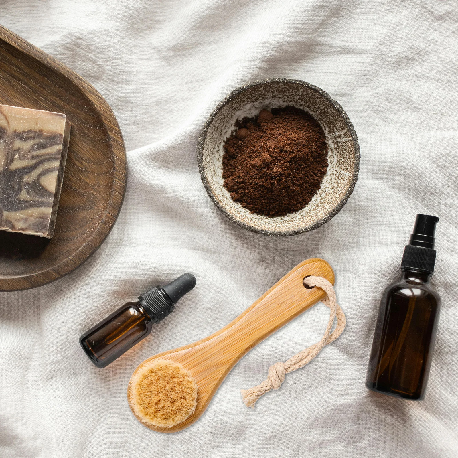 

Soft Horsehair Facial Brush Bamboo Handle Gentle Exfoliating Tool for Pore Cleansing Dead Skin Removal Travel Friendly