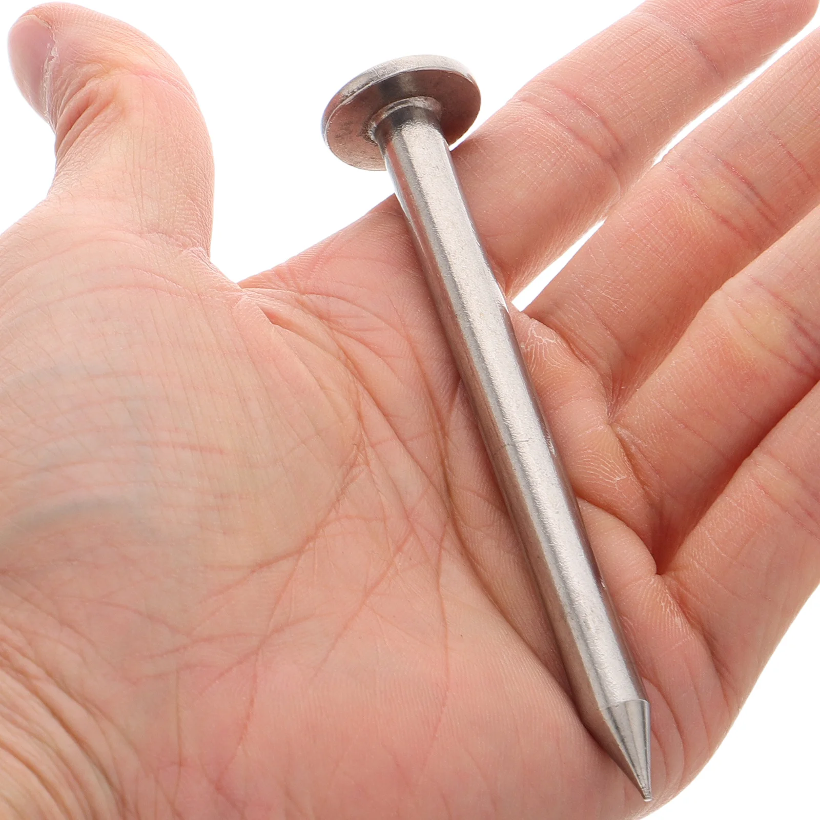 

5Pcs Survey Stakes Stainless Steel Heavy Duty Low Profile Markers for Accurate Measurements Construction Landscaping Lawn