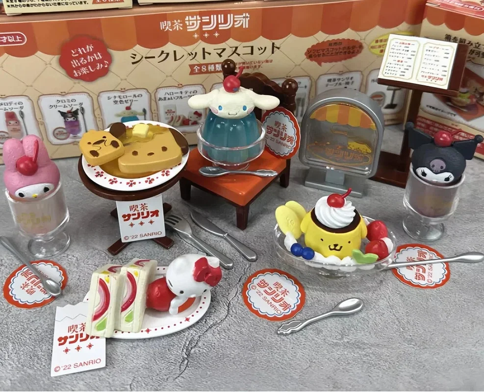 

Retro Coffee Store Series Blind Box Kulomi Make Tea Action Figure Cute Trendy Toys Desktop Decoration Birthday Surprise Gifts