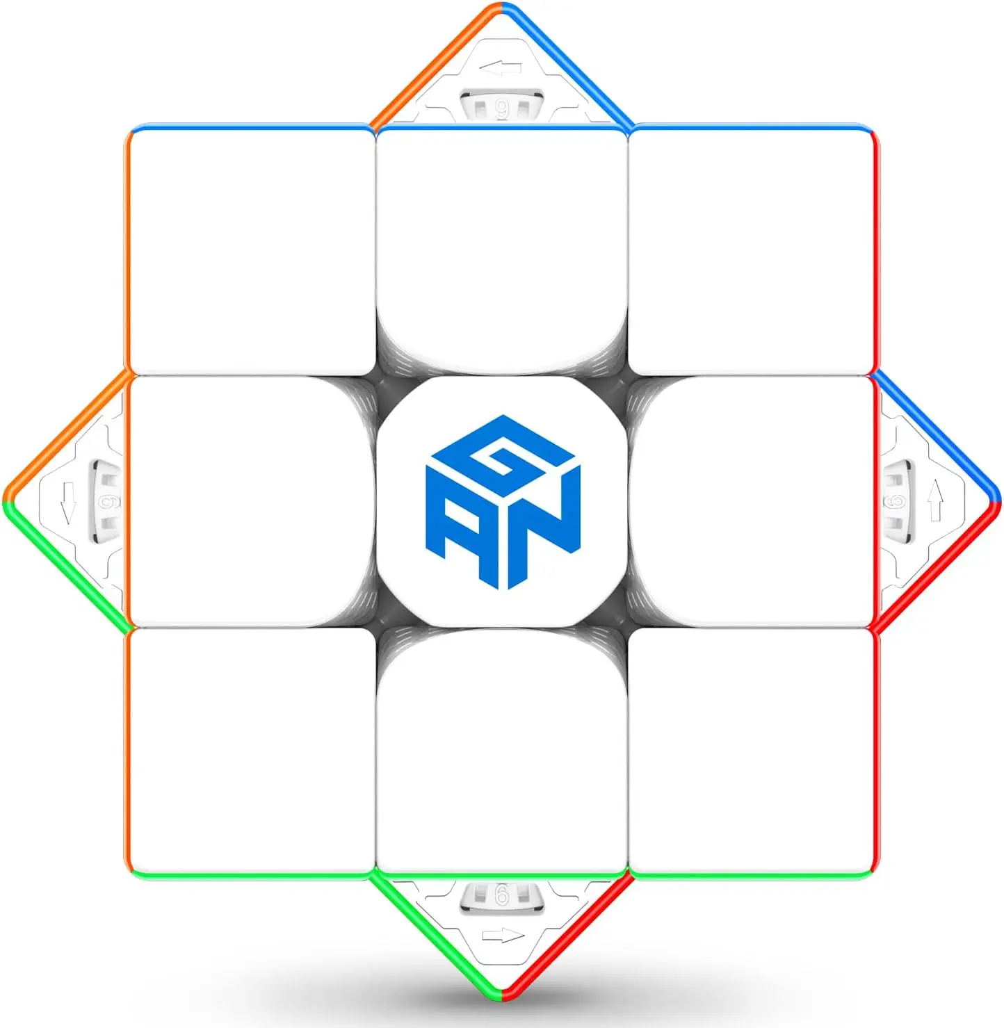 

Magnetic Speed Cube 3x3 Stickerless Puzzle Toy with Maglev Technology, 56mm Size for Smooth and Fast Solving
