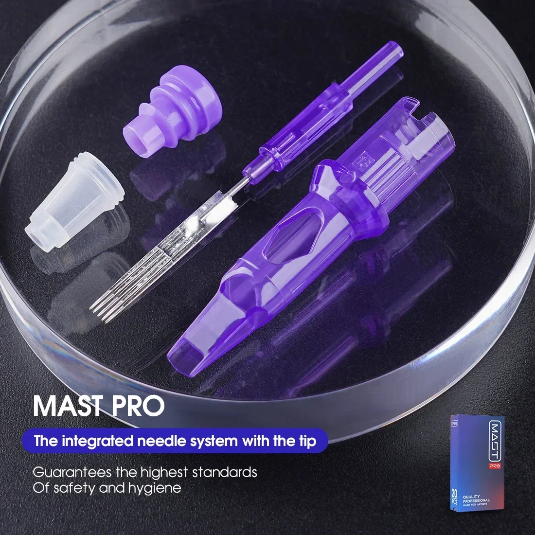 Mast Pro-Cartouche de tatouage #12, diamètre 0.35mm, 3ATV 3*3/ 3*4/ 3*5/ 3*6 ATV, maquillage arabisé en continu, 20 pièces/boîte