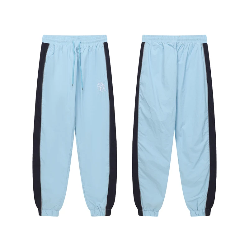Trend Brand Mertra Casual Pants American Style High Street Embroidered Logo Spliced Colors Sweatpants Men Women