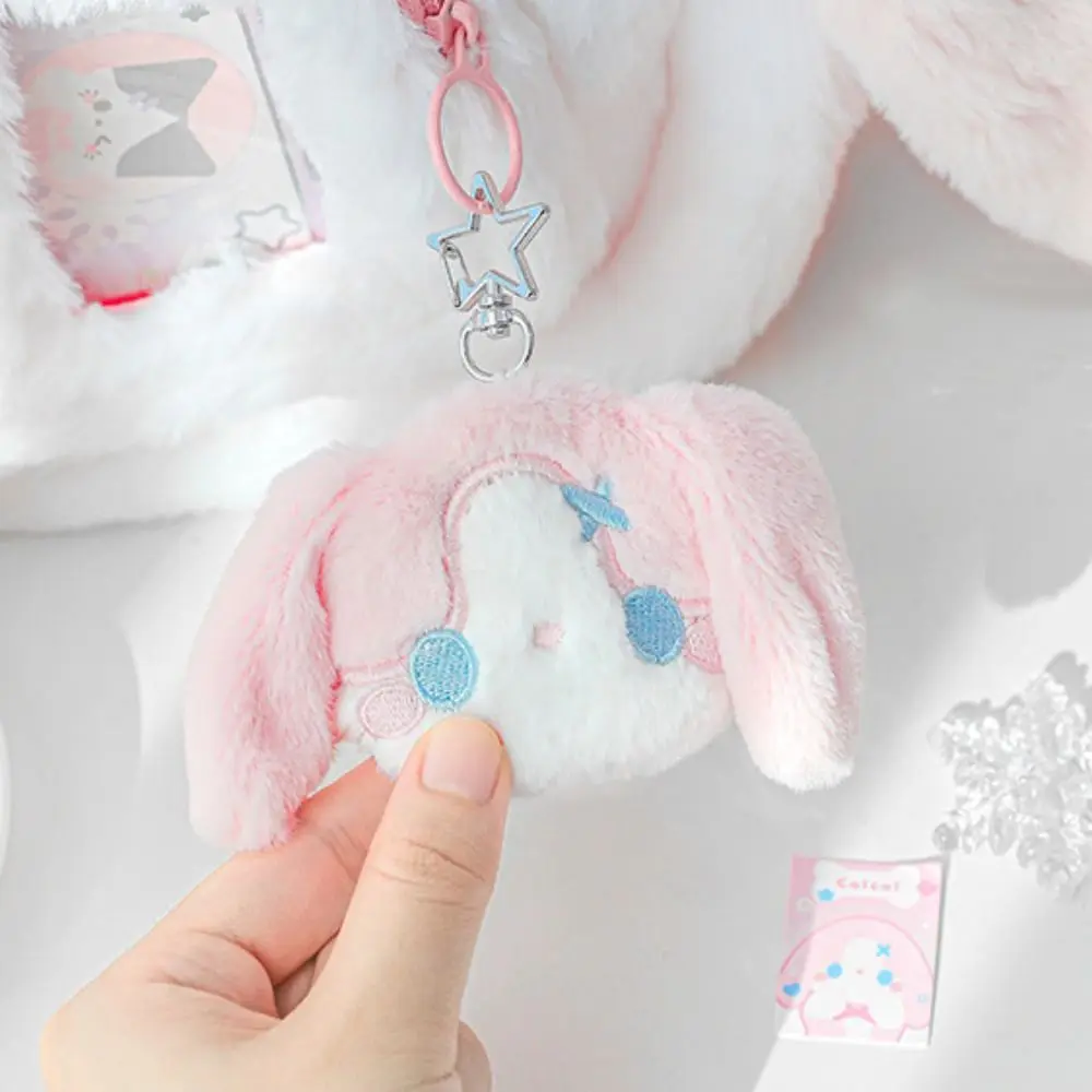 Monedero de peluche de Animal Kawaii para niñas, llavero con colgante de felpa esponjoso y suave, funda para tarjeta de foto de Mini pulgadas